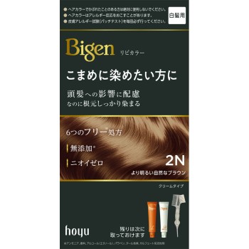 비겐 리피 컬러 2N 더 밝은 자연스러운 브라운 40g+40g 호유 (의약외품)