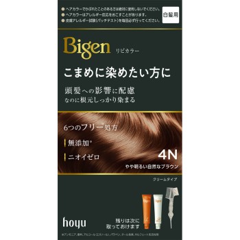 비겐 리피 컬러 4N 약간 밝은 자연스러운 브라운 40g+40g 호유 (의약외품)