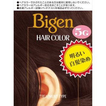 비겐 헤어컬러 5G 깊은 밤색 1제 40ml 와 2제 40ml 40ml×2 호유