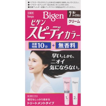 비겐 스피디 컬러 크림 7 진한 다크 브라운 40g+40g 호유