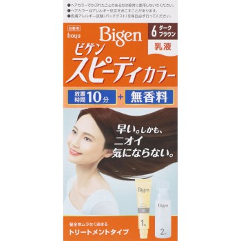 비겐 스피디 컬러 유액 6 다크브라운 40g+60ml 호유
