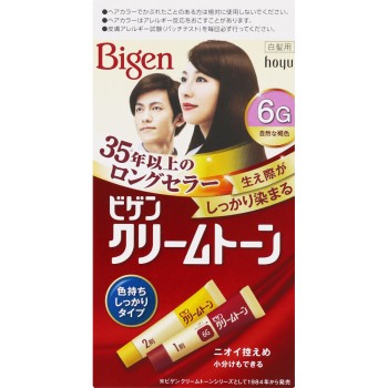 비겐 크림 톤 6G 자연스러운 갈색 40g+40g 호유