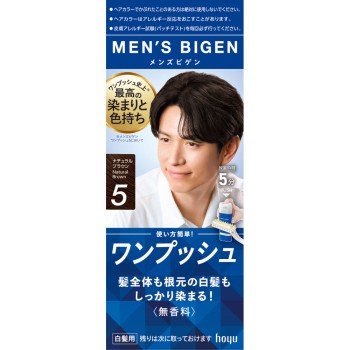 맨즈비겐 원푸시 5 내추럴브라운 40g+40g 호유