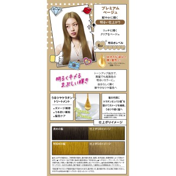 프레쉬라이트 밀키 헤어컬러 프리미엄베이지 40g+80ml+15g 헨켈재팬
