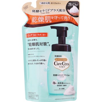 케어세라 폼 고보습 바디워시 리필 385ml 로토제약