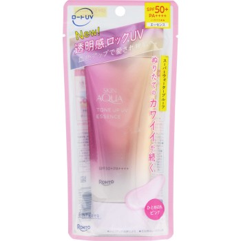 스킨아쿠아 톤업 UV 에센스 핑크 70g 로토제약
