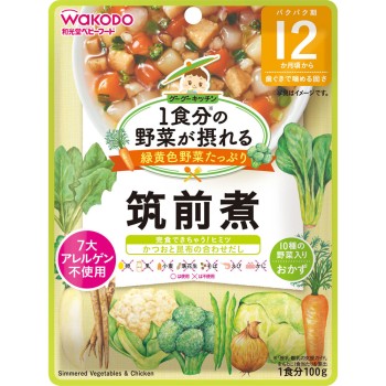 1회분 야채 구구키친 치쿠젠니 100g 와코도