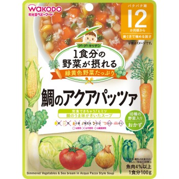 1회분 야채 섭취 구구키친 도미 아쿠아 파쪼 100g 와코도