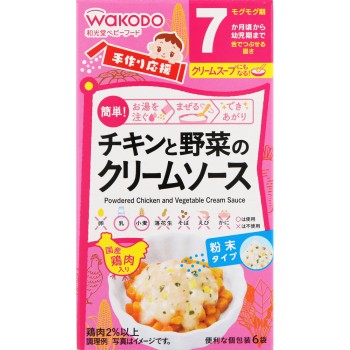 홈메이드 응원 치킨과 야채 크림 소스 3.5g×6포 와코도