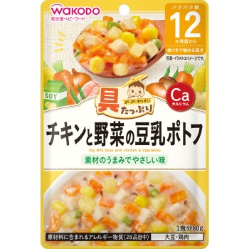 재료 듬뿍 구구키친 치킨과 채소의 두유 포토푀 80g 와코도