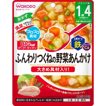 BIG 사이즈 구구키친 폭신한 쓰쿠네 채소 앙카케 100g 와코도