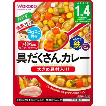 BIG 사이즈 구구키친 재료 듬뿍 카레 100g 와코도