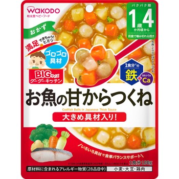 BIG 사이즈 구구키친 생선 달콤매콤 쓰쿠네 100g 와코도
