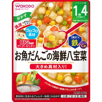 BIG 사이즈 구구키친 생선 완자의 해산물 팔보채 100g 와코도