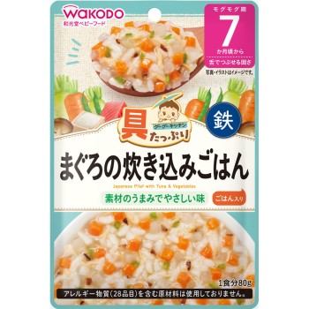 속재료 듬뿍 구구키친 참치 솥밥 80g 와코도