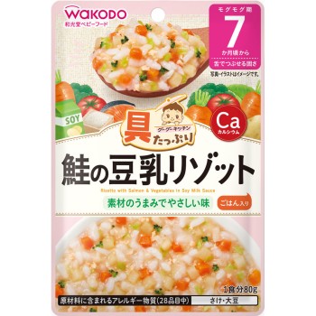 속재료 듬뿍 구구키친 연어 두유 리소토 80g 와코도
