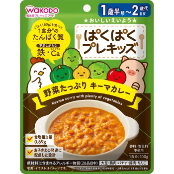 파쿠파쿠 프레키즈 채소 듬뿍 키마 카레 100g 와코도