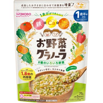 채소 그래놀라 8종 다양한 채소 75g 와코도