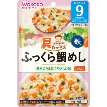 속재료 듬뿍 구구키친 포슬포슬 도미밥 80g 와코도