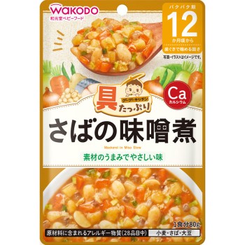 속재료 듬뿍 구구키친 고등어 된장 조림 80g 와코도