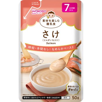 재료를 즐기는 이유식 연어 50g 와코도