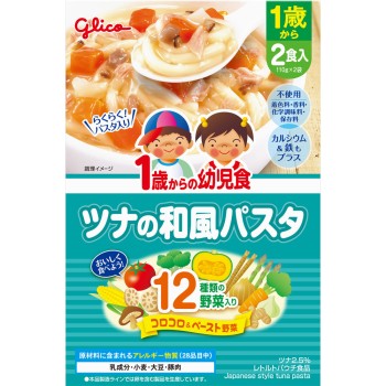 1세부터의 유아식 참치 일본풍 파스타 110g×2개 아이쿠레오
