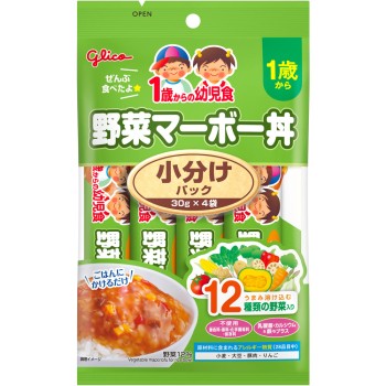 1세부터의 유아식 소분 팩 야채 마파두부 덮밥 30g×4 아이쿠레오