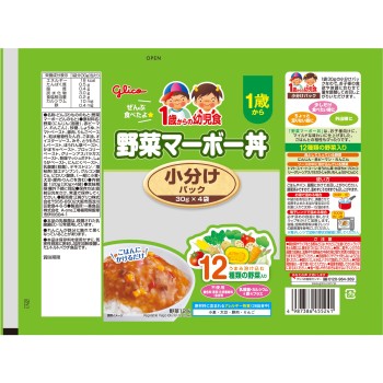 1세부터의 유아식 소분 팩 야채 마파두부 덮밥 30g×4 아이쿠레오