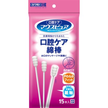 마우스 퓨어 구강 케어 면봉 15P 가와모토 산업