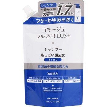콜라주풀풀 플러스 샴푸 산뜻 리필 340ml 모치다 헬스케어 (의약외품)