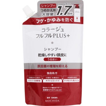 콜라주풀풀 플러스 샴푸 보습 리필 340ml 모치다 헬스케어 (의약외품)