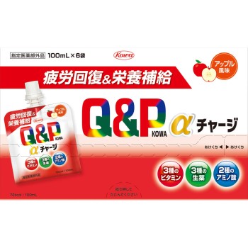 큐피코와 알파 차지 애플풍미 100mL×6 코와