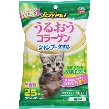 JOYPET 샴푸 타올 고양이용 25매 어스펫